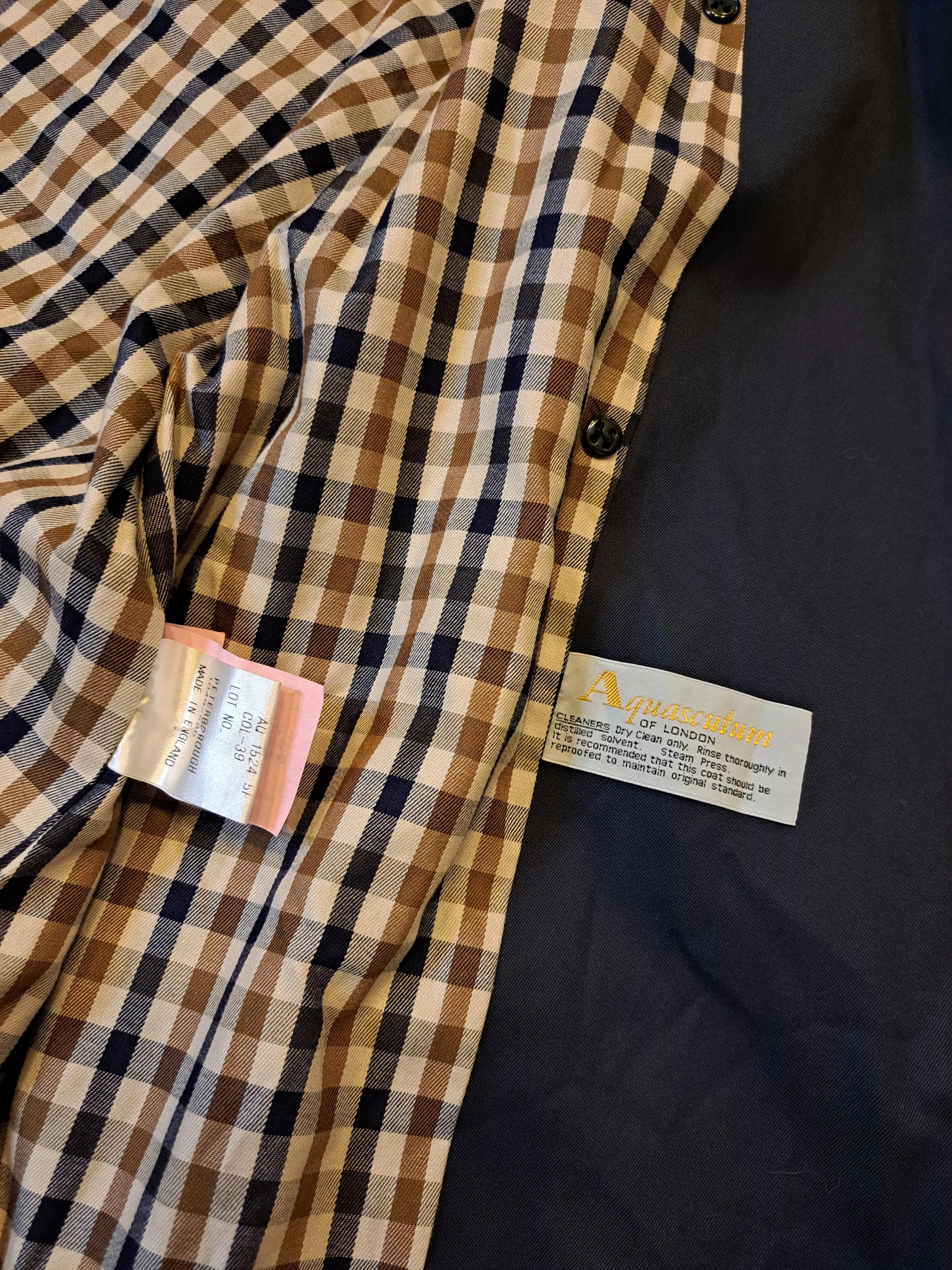 Aquascutum Aquascutum Coat Trench Pattern Grailed