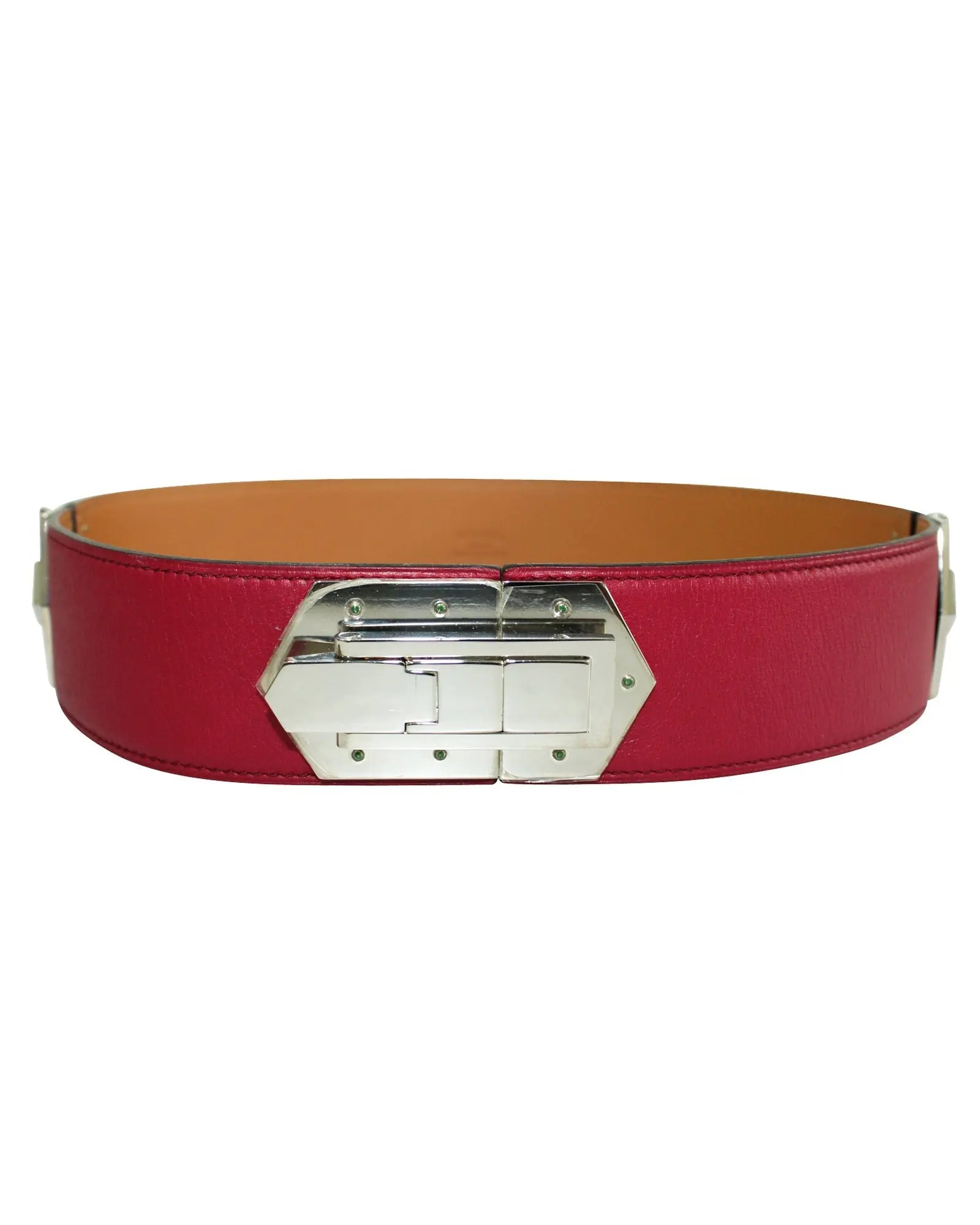 Hermes pink hinge swift leather belt