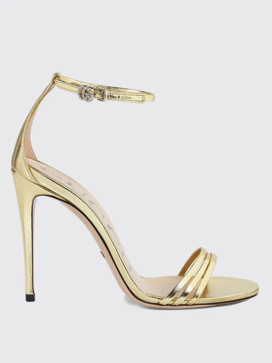 Gucci gucci flat sandals woman gold