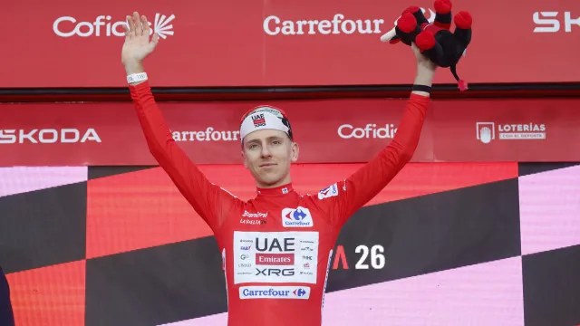 Tadej Pogacar vence contrarrelógio e é o primeiro líder da Vuelta Tadej Pogacar vence contrarrelógio e é o primeiro líder da Vuelta