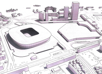 Rendering of the proposed new San Siro stadium