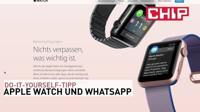 Whatsapp Auf Der Apple Watch So Klappt S Chip