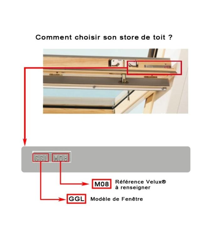 Modulez la lumière en posant un store sur votre fenêtre de toit. Store Velux M08 Au Meilleur Prix Leroy Merlin