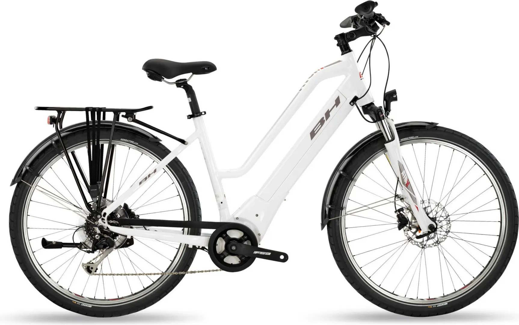 Bh Atom Street Hybrid Urban Bike 2019 Shimano Acera 8s White Alltricks Com