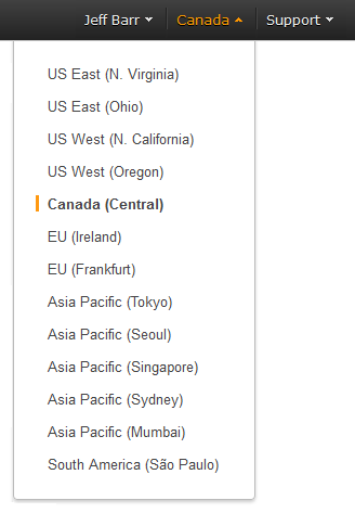 Now Open Aws Canada Central Region Aws News Blog