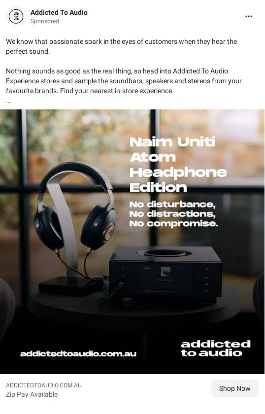 Addicted to audio ad