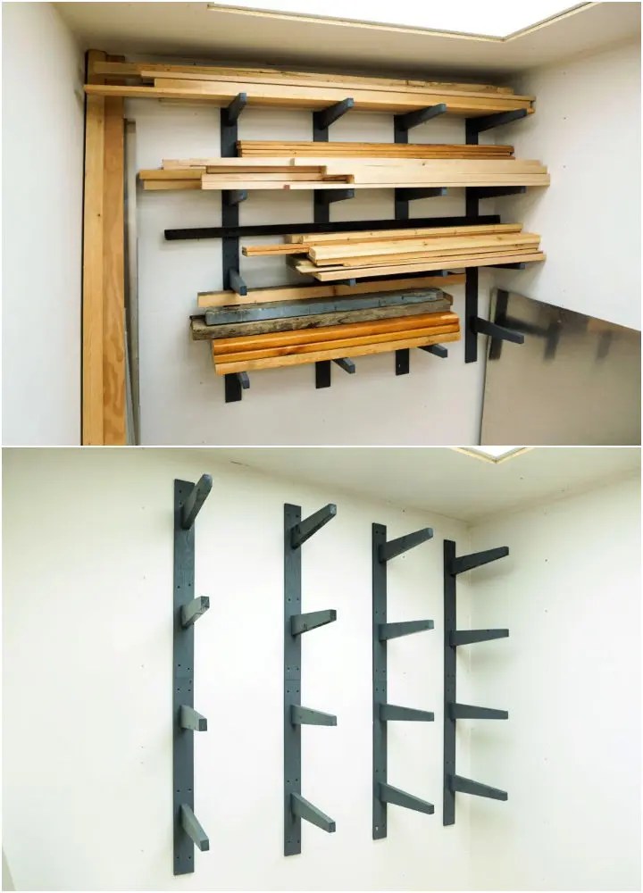 Diy lumber rack (25 free plans)