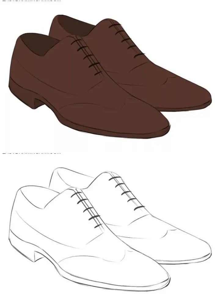 25 easy shoes drawing ideas