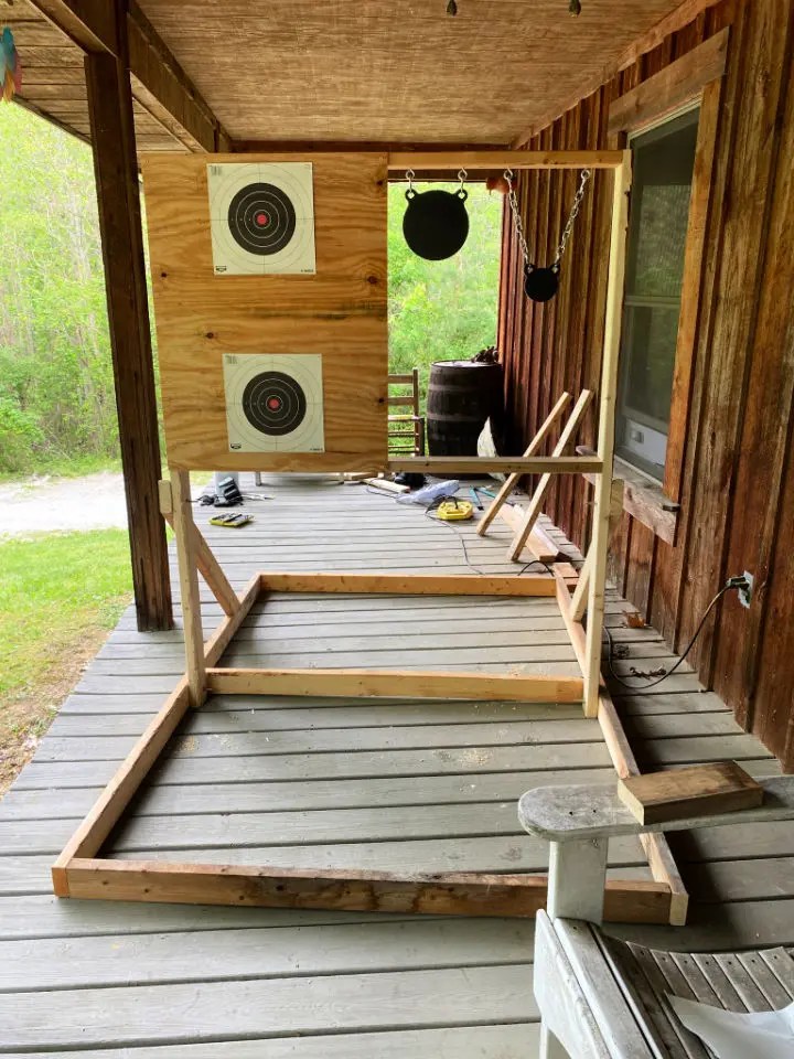 Diy target stand for shooting practice