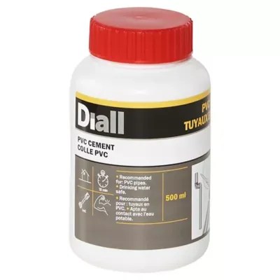 Vous le reconnaitrez facilement grâce à sa couleur verte. Colle pour PVC et tuyau en PVC Diall 500ml | Castorama