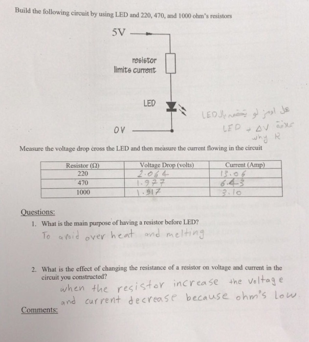 Solved Build The Following Circuit By Using Led And 220