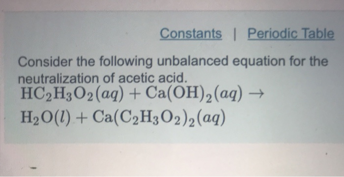 Chapter 4 Chemical Equations Ppt Download Complete and balance the following acid-base neutralization reaction.