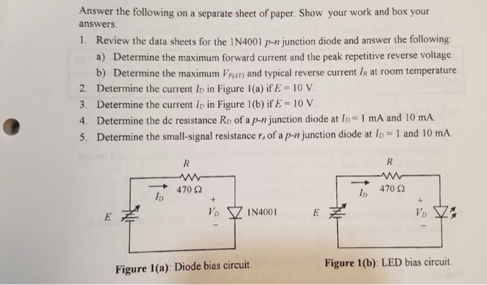 Solved Answer The Following On A Separate Sheet Of Paper
