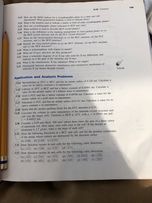 Solved: 312 How Are The Miller Indices For A Crystallograp