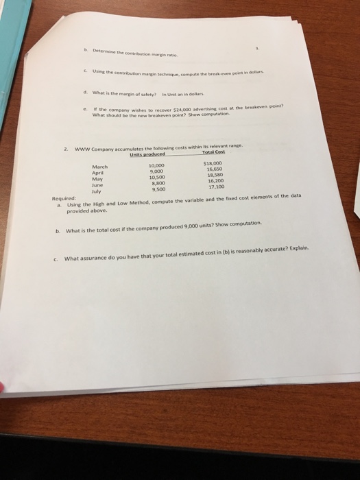 Calculate And Interpret A Pany S Margin Of Safety And Operating Leverage Principles Of Accounting Volume 2 Managerial Accounting Related MCQs When an organization is operating above the breakeven point the degree or amount that sales may decline before losses are incurred is called the Cost-volume-profit CVP analysis is a key factor in many decisions including choice of product lines pricing of.