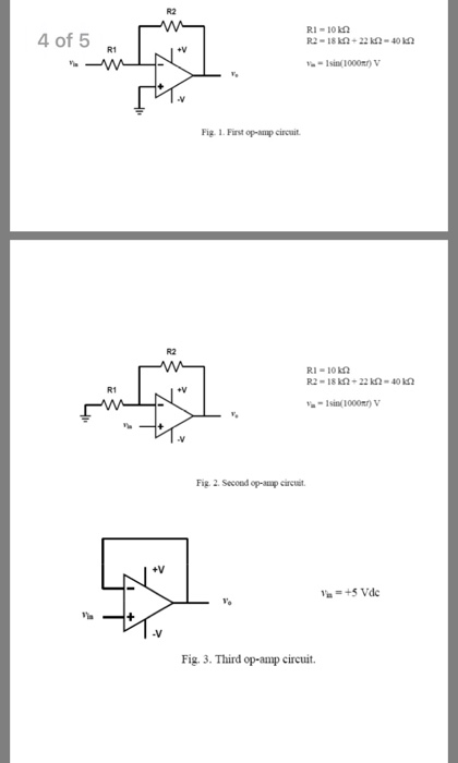 Solved For Circuits In Figs 1 Through 5 A Write An Ex