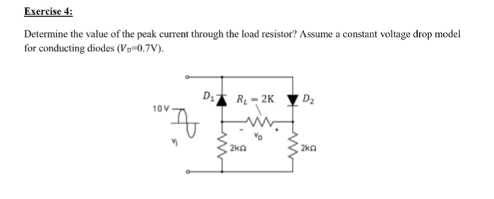 Solved Determine The Value Of The Peak Current Through Th