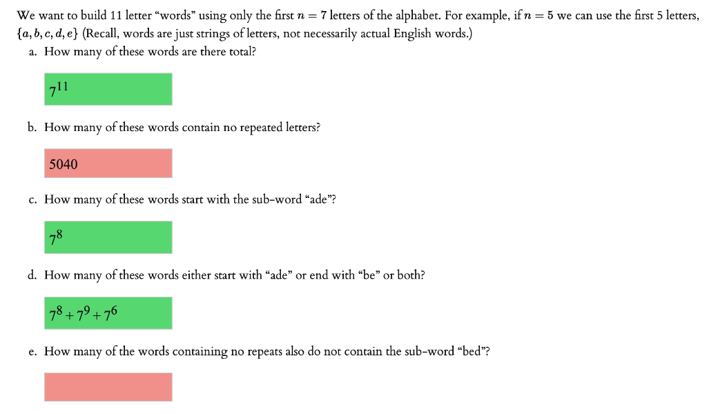 Following is the complete list of five letter (5 letters) words starting with cand ending in c for domain names and scrabble with meaning. Solved We Want To Build 11 Letter Words Using Only The Chegg Com