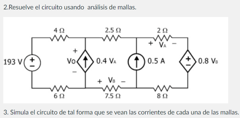 Different methods for analysis are explained, covering both node and mesh . 2 Solve The Circuit Using Mesh Analysis 3 Chegg Com