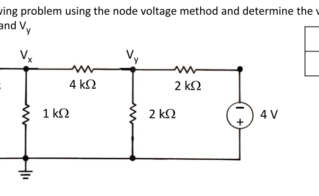 Solved Analyze The Following Problem Using The Node Voltage | Chegg.com