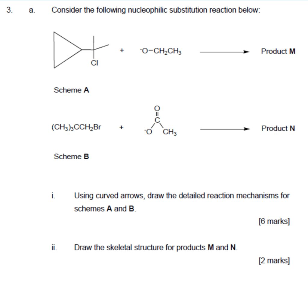What Is The Product Of The Nucleophilic Substitution Chegg 