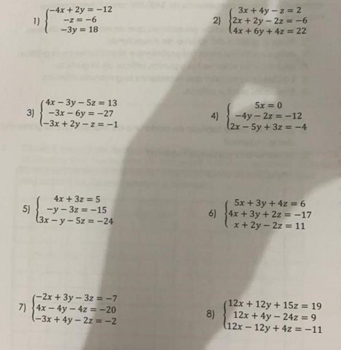 The System Of Equation 2x 6y 11 0 6 Y 18 Z 1 0 6x 20 Y 6z 3 0 Xyz-22x5y2z-10-x6y-3z-16 Subtracting twice the first equation from the second we get.