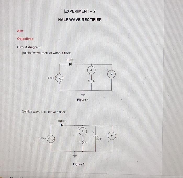 What Is The Circuit Diagram Of Half Wave Rectifier