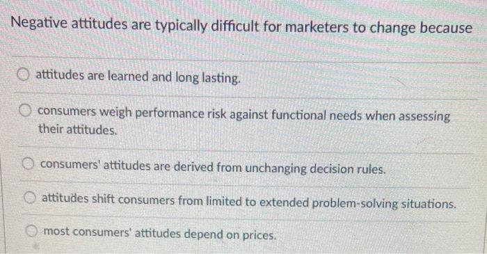 Changing Attitudes Introduction To Consumer Behaviour In a deeper recession marketers can benefit by cleaning up their product lines and so should seize the initiative early rather than waiting to be forced into making changes.