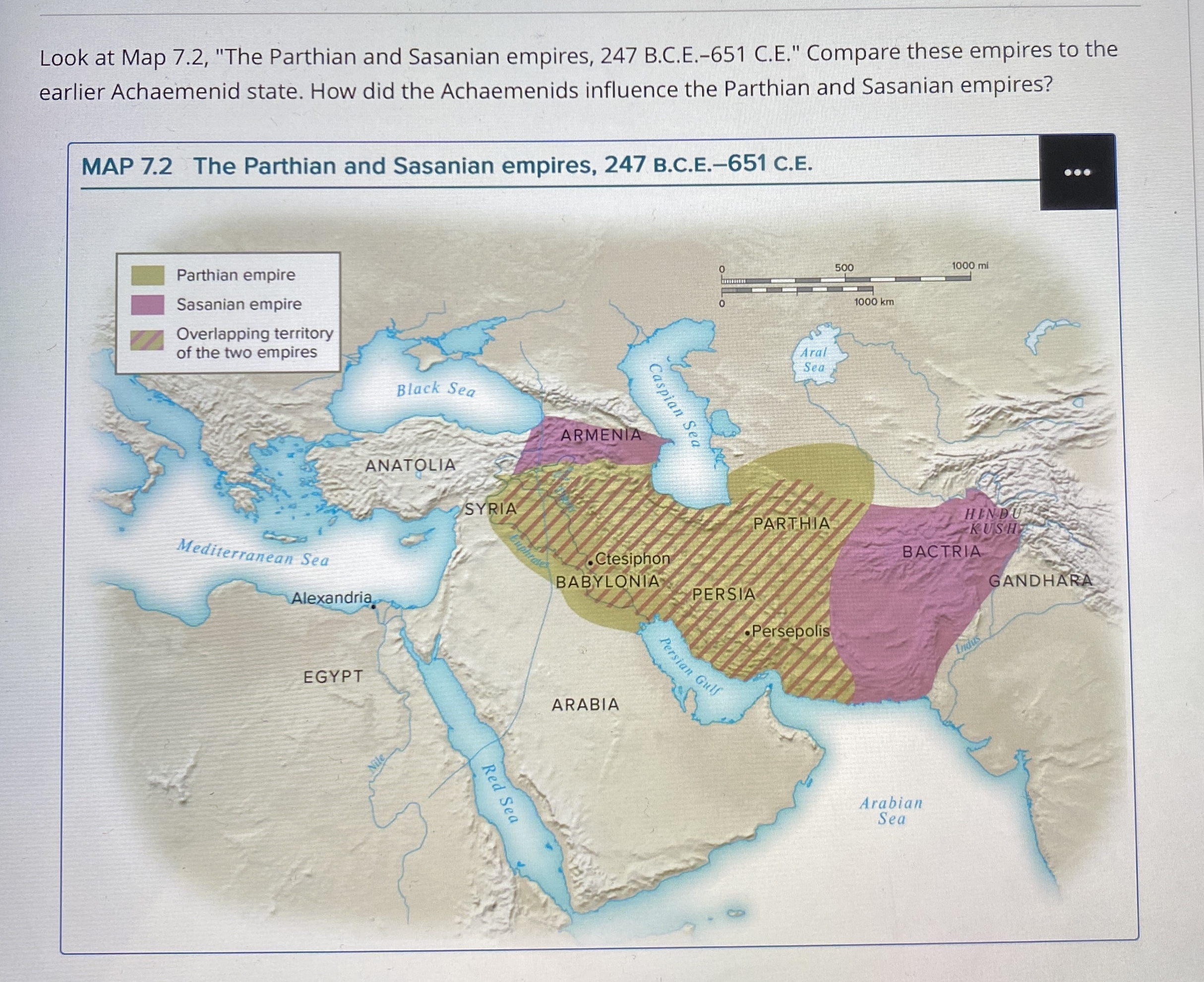 Look At Map The Parthian And Sasanian Empires Chegg Com Image.