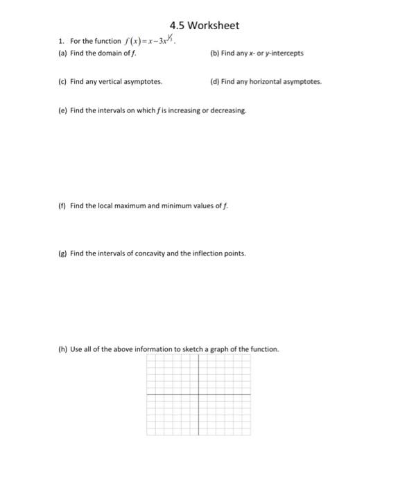 Browse finding asymptotes worksheet resources on teachers pay teachers, a marketplace trusted by millions of teachers for original . Solved 4 5 Worksheet 1 For The Function X X 38 A Chegg Com