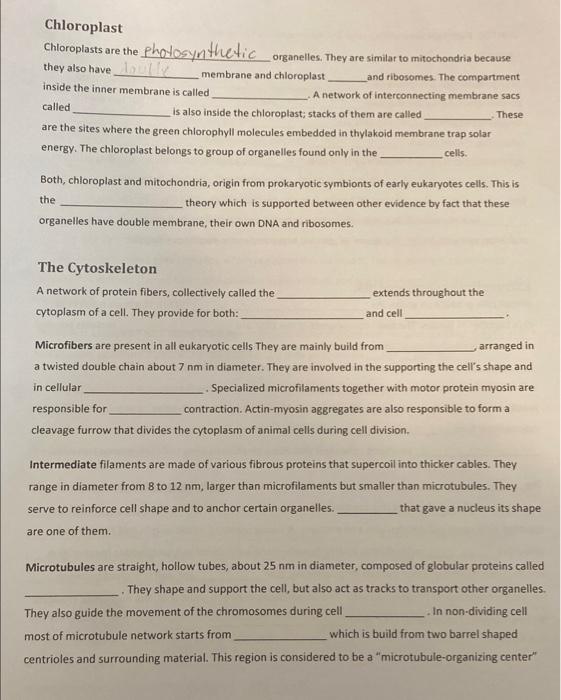 Solved mitochondria mitochondria are organelles that carry