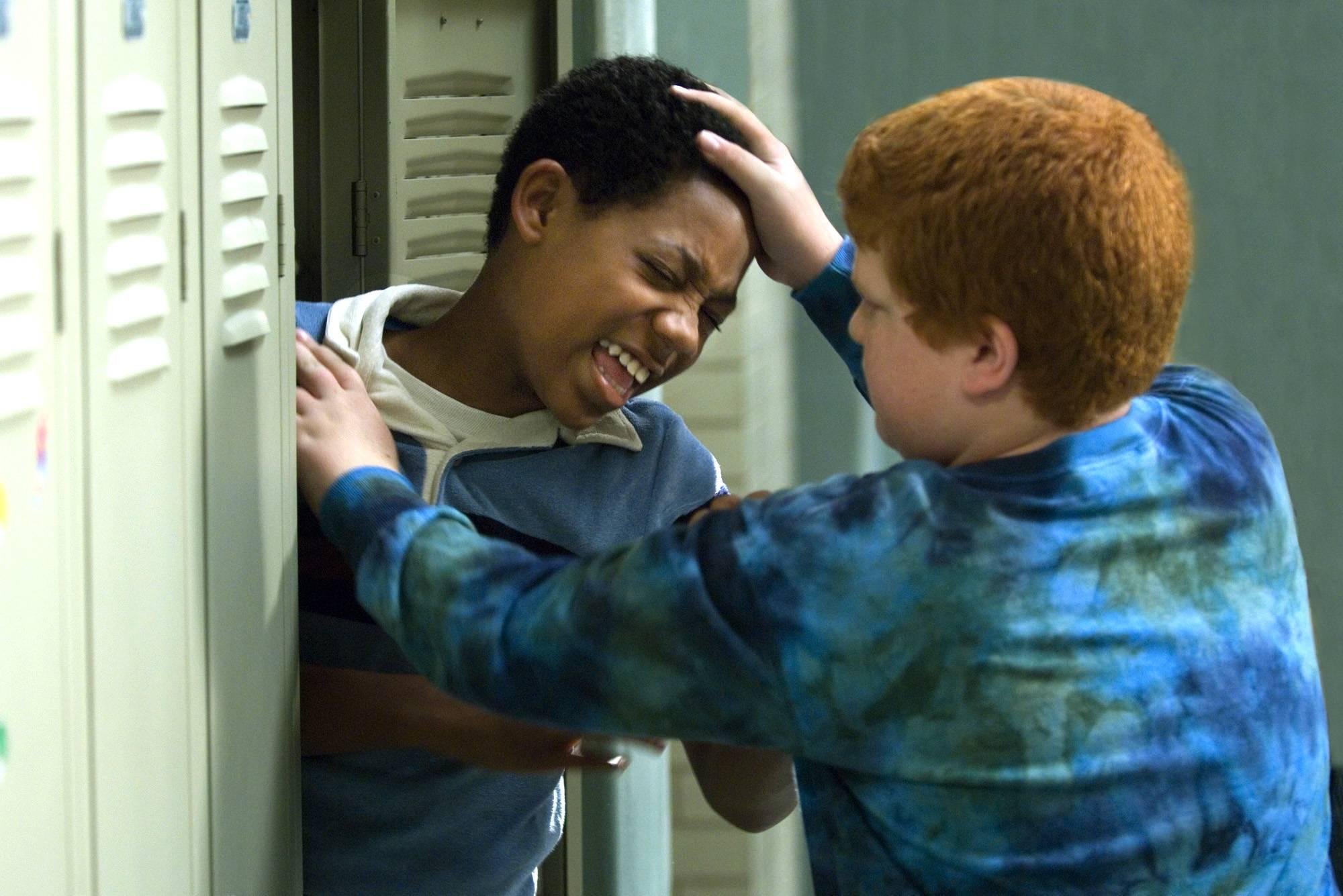 In what world are black kids getting bullied by the chubby ginger nerd? 