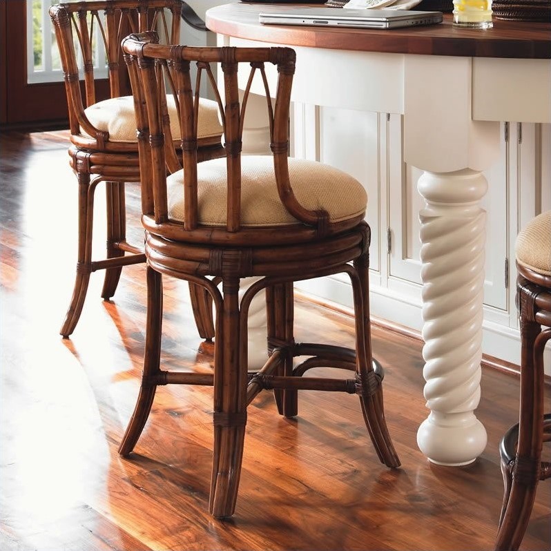 W is wider than other backpack chairs and . Tommy Bahama Home Island Estate 24" South Beach Swivel