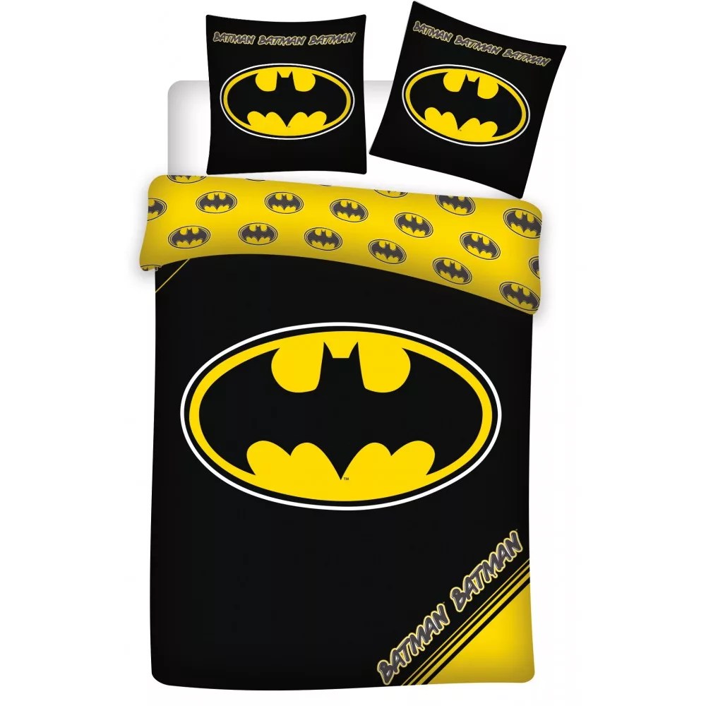 Batman dekbedovertrek Logo 140 x 200 cm - 70 x 90 cm - katoen