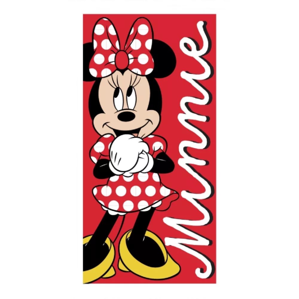 Disney Minnie Mouse strandlaken Polka Love sneldrogend 70 x 140 cm - polyester