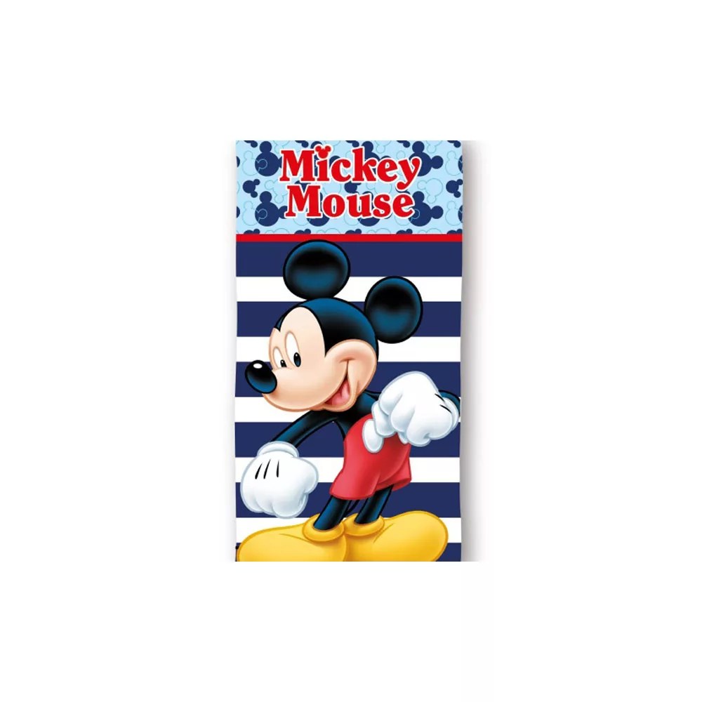 Disney Mickey Mouse strandlaken Fun Stripe sneldrogend 70 x 140 cm - polyester
