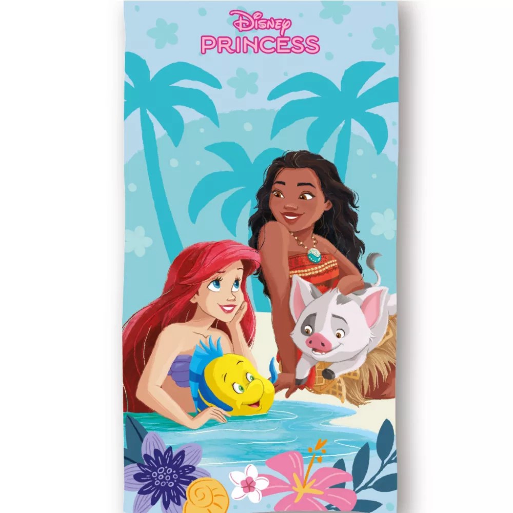 Disney Princess strandlaken Beachside sneldrogend 70 x 140 cm - polyester