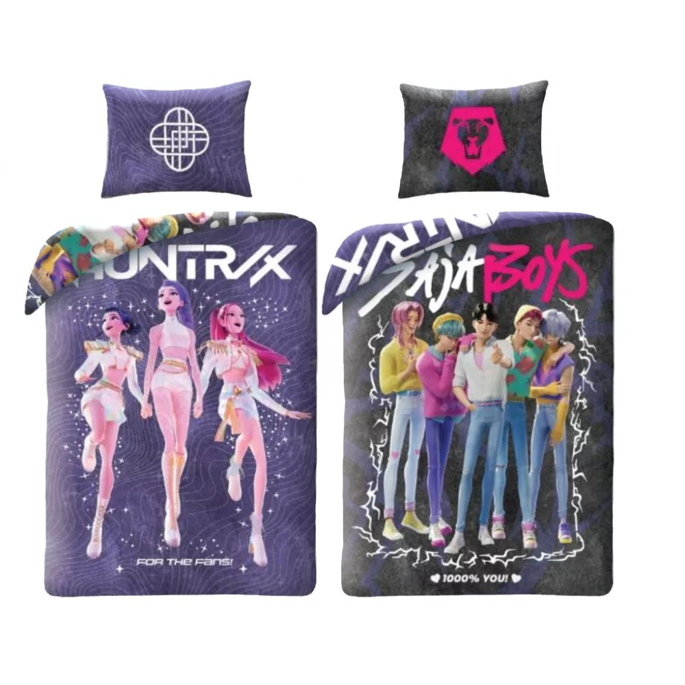 Demon Hunters dekbedovertrek K-pop Fans tweezijdig 140 x 200 cm - 70 x 90 cm - polyester