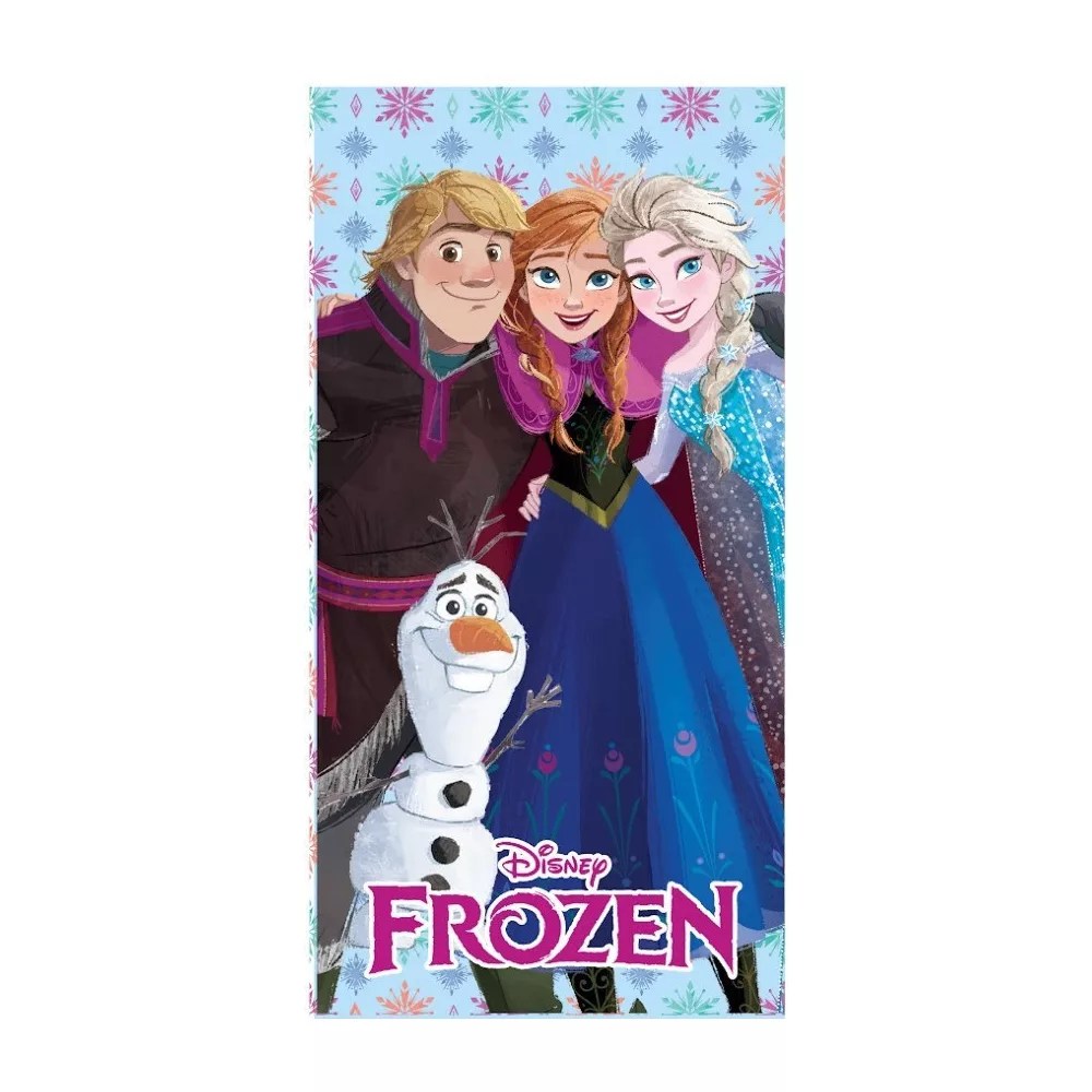 Disney Frozen strandlaken Friends sneldrogend 70 x 140 cm - polyester