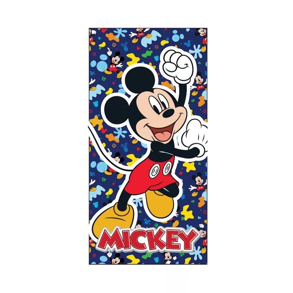 Disney Mickey Mouse strandlaken Color Party sneldrogend 70 x 140 cm - polyester