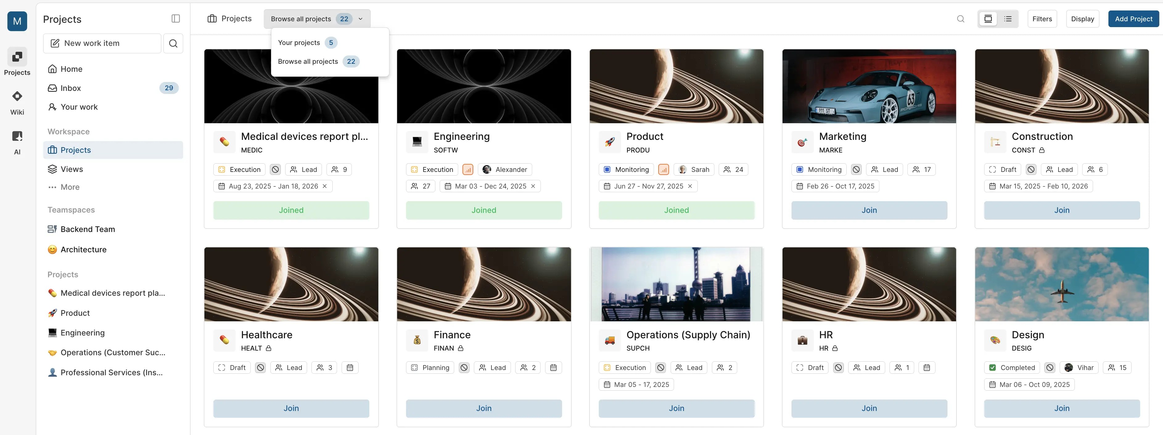 Projects Plane - Premium Geometric Image Gallery - 4K