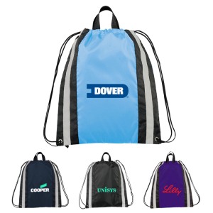 Customized Reflective Drawstring Backpacks - Amazing Space Texture - Mobile