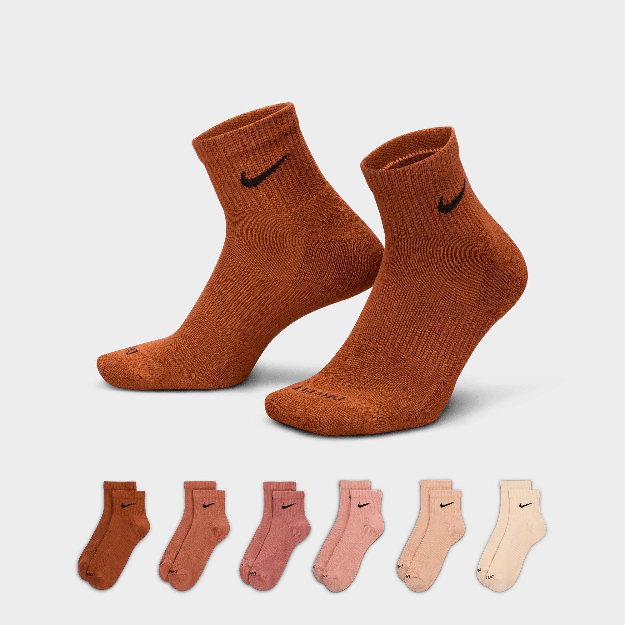 6-Pack Nike Everyday Plus Cushioned Quarter Training Socks .25