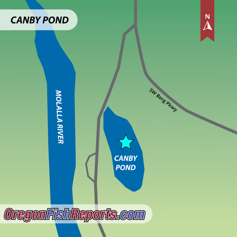 Canby Pond Clackamas OR Fish Reports Map 1422287 DetailMap HQ 091222 