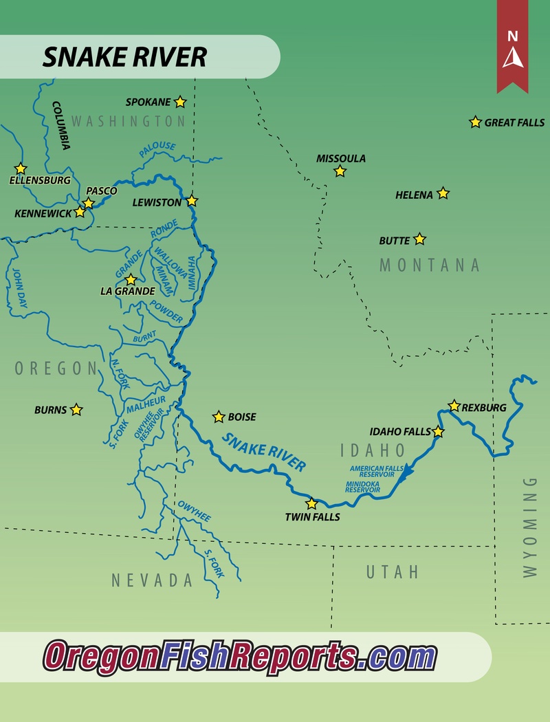 Snake River Map Snake River 