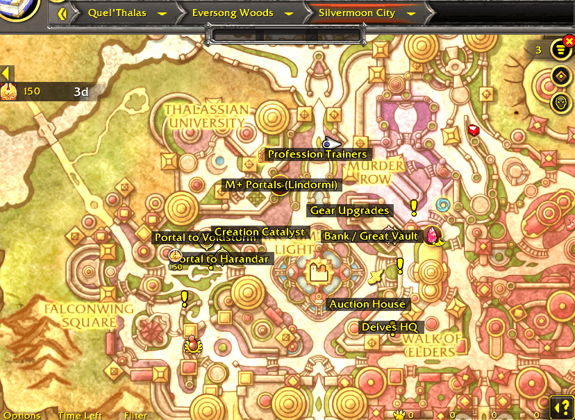 Silvermoon Orientation World Of Warcraft Addons CurseForge Maps Png 