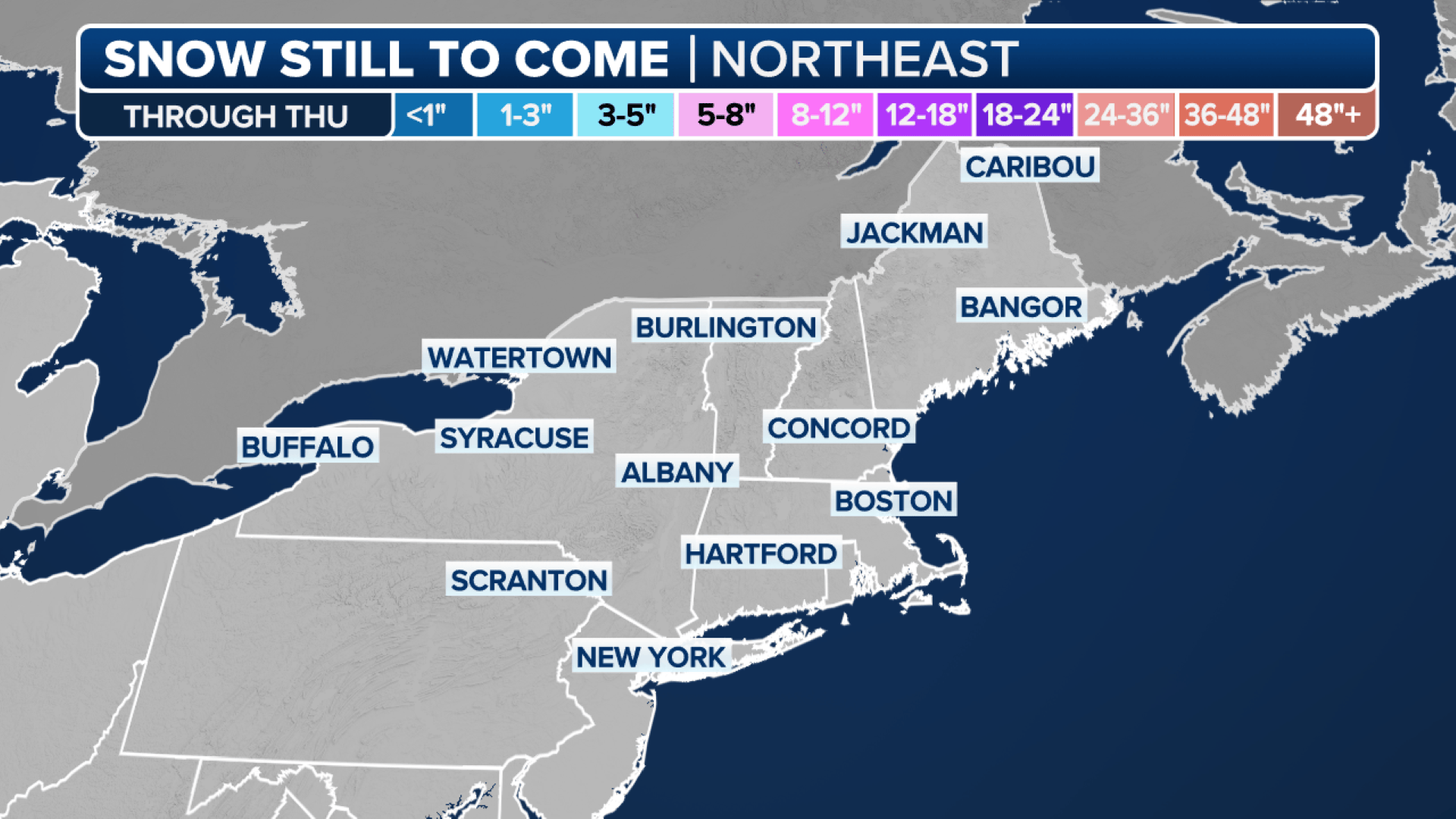 Winter Storm Live Tracker Snowfall Maps Current Alerts Weather Northeast Snow QPF 