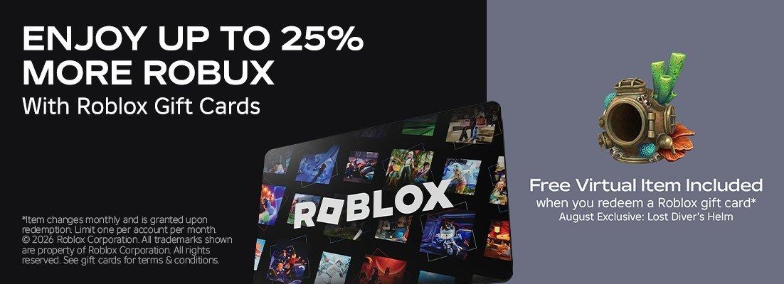 InComm Roblox Gift Card Hamilton Place Roblox Bonus 25 Percent