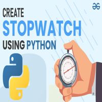 Creating A Stopwatch Using Python Geeksforgeeks Videos - Classic Space Background - High Resolution