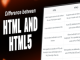 Difference Between Html Html5 Geeksforgeeks Videos